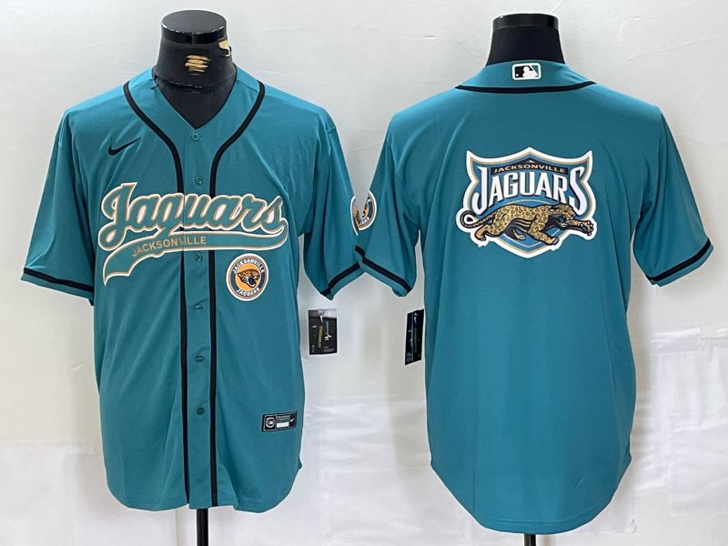 Men Jacksonville Jaguars Blank Green Joint Name 2024 Nike Limited NFL Jersey style 4->jacksonville jaguars->NFL Jersey